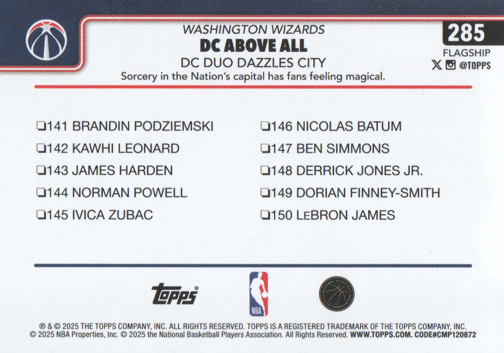 2025-26 Topps Basketball Trading Cards BASE (#251-300): Pick From List - Bild 71 von 101