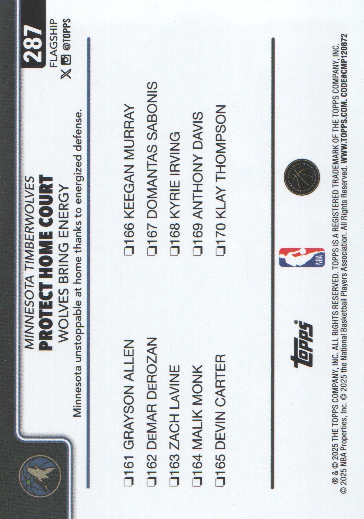 2025-26 Topps Basketball Trading Cards BASE (#251-300): Pick From List - Bild 75 von 101