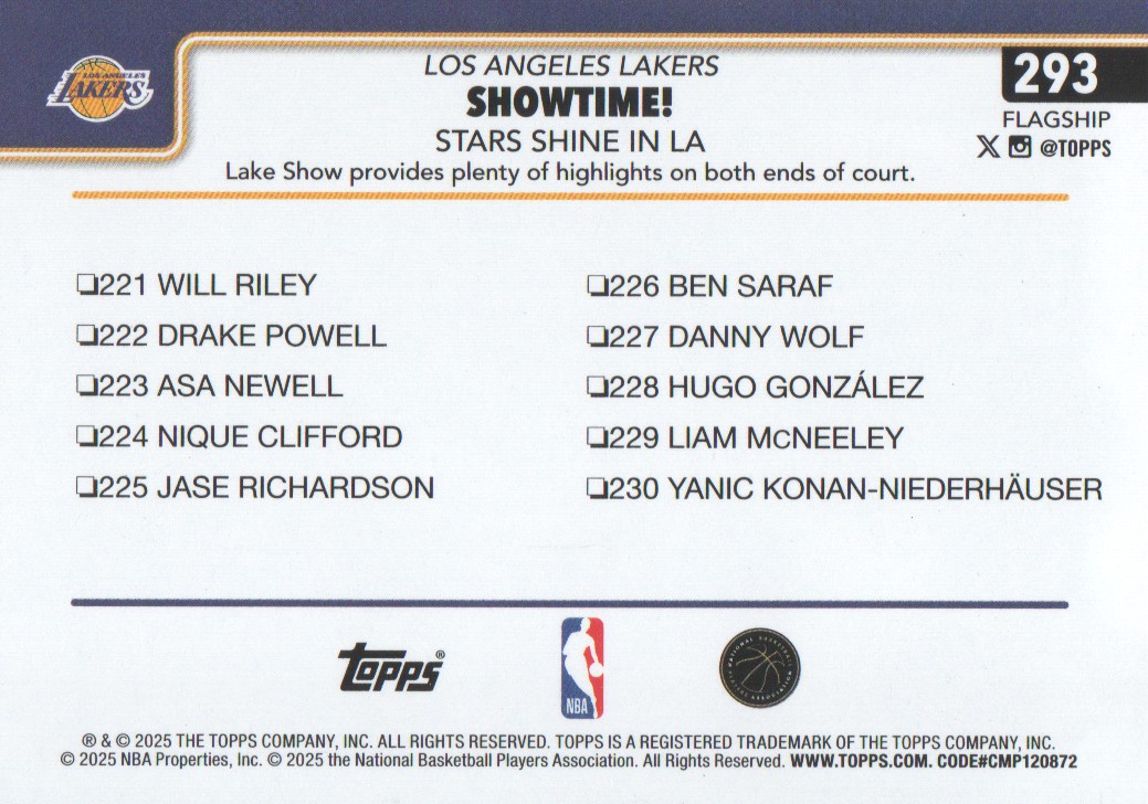 2025-26 Topps Basketball Trading Cards BASE (#251-300): Pick From List - Bild 87 von 101