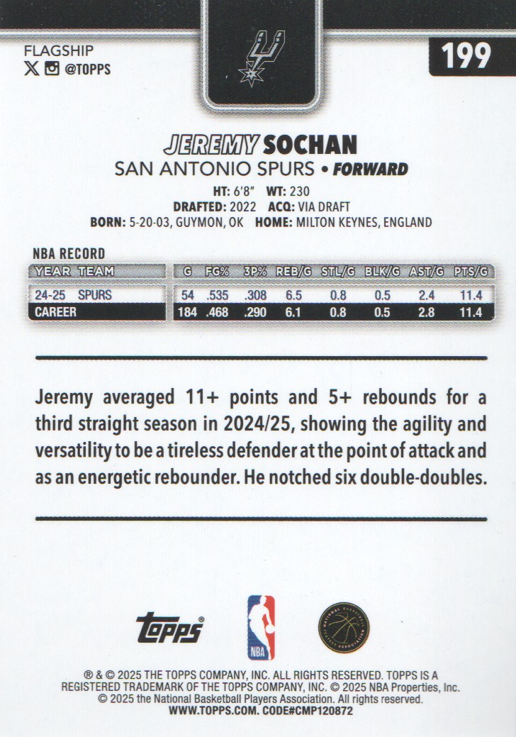 2025-26 Topps Basketball Sandglitter Parallel: Pick from List - Bild 69 von 99