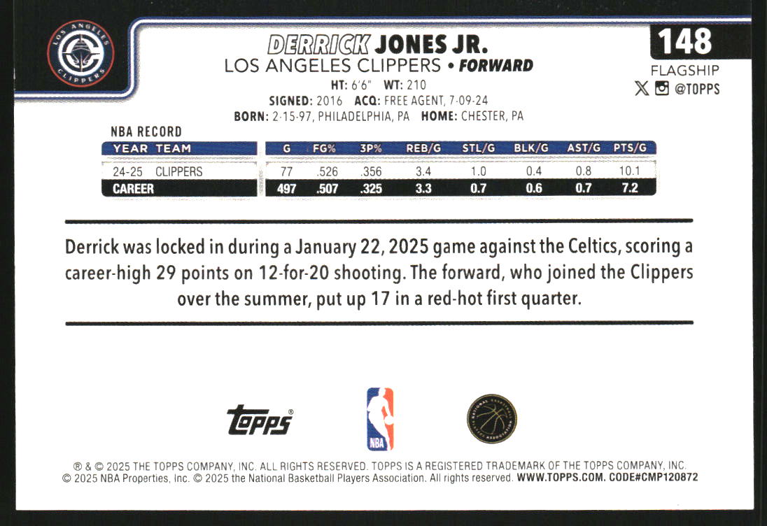 [5/5] EPOCH 2024 巨人 王貞治 DECOMORI HR記録No 2025-26 Topps Black Holo Foil #148 Derrick Jones Jr. /10 on