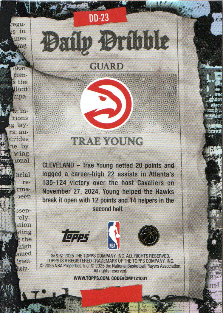 2025-26 Topps Basketball The Daily Dribble Insert: Pick from List - Picture 9 of 15