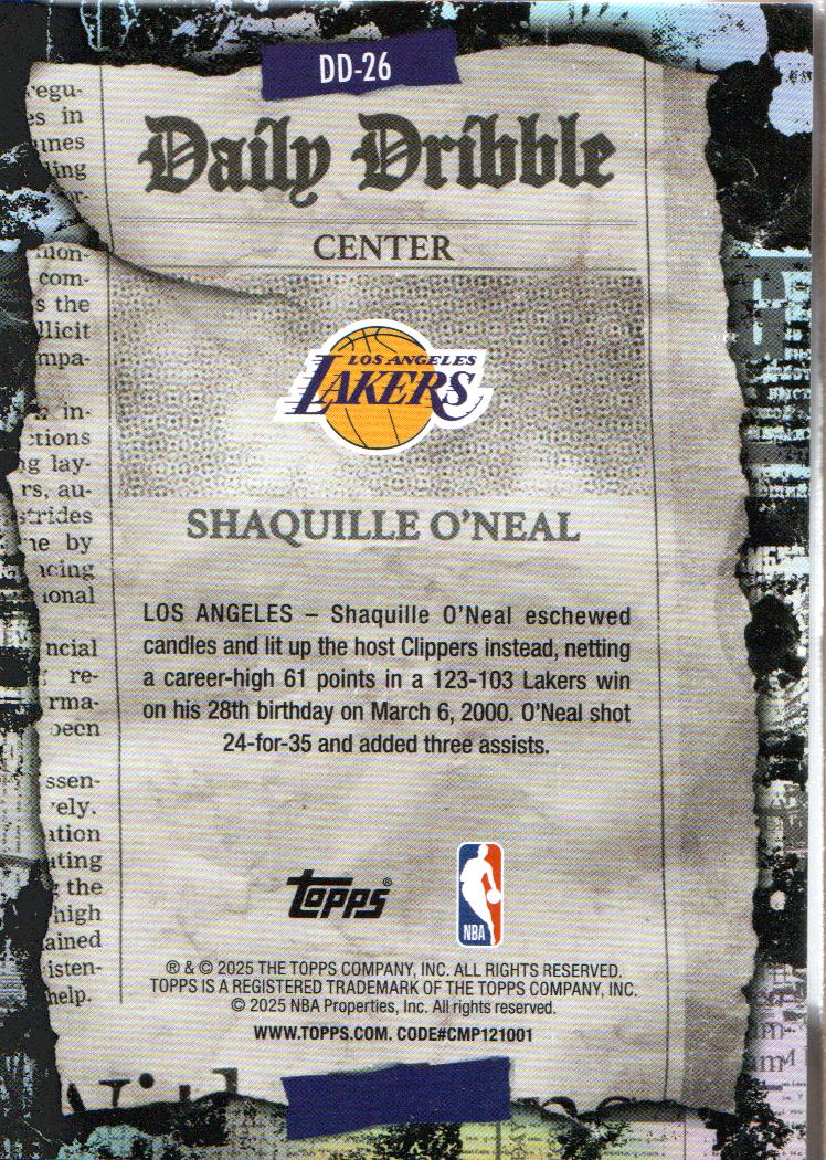 2025-26 Topps Basketball The Daily Dribble Insert: Pick from List - Picture 13 of 15