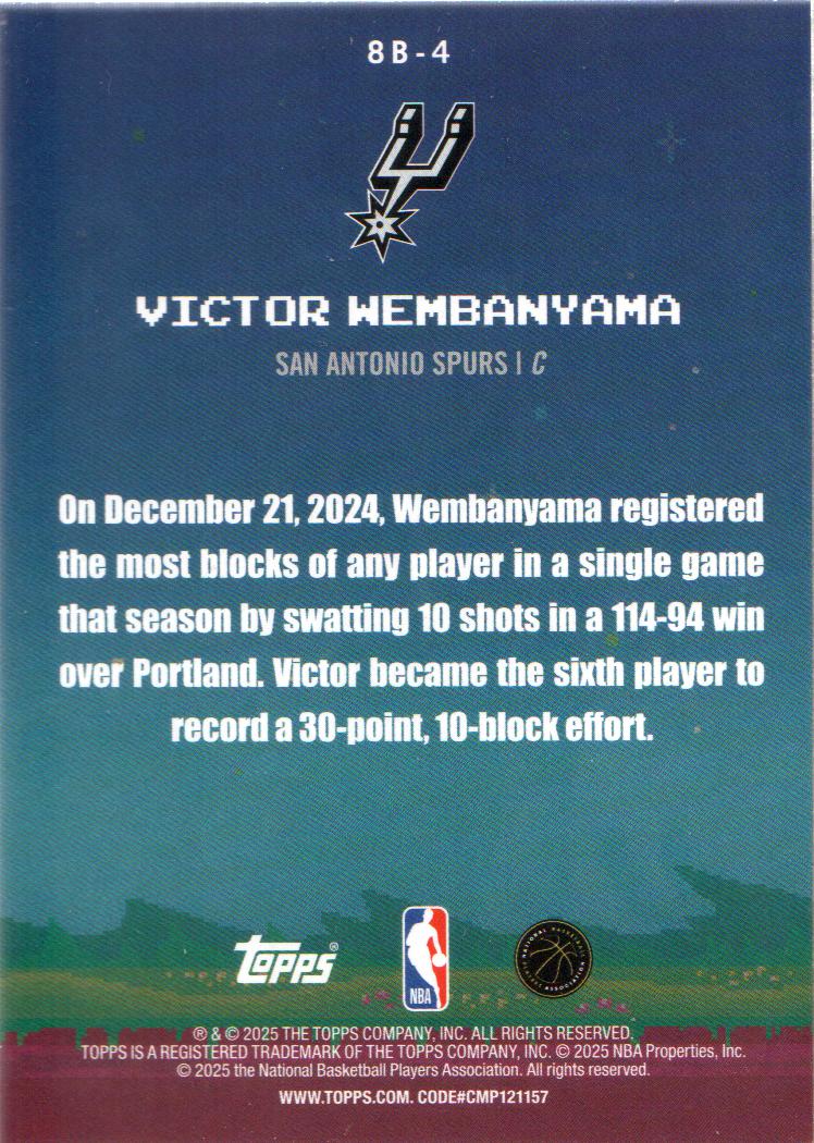 2025-26 Topps Basketball 8-Bit Ballers Insert: Pick from List - Picture 3 of 11