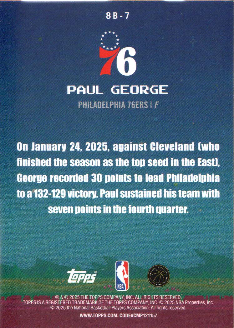 2025-26 Topps Basketball 8-Bit Ballers Insert: Pick from List - Picture 5 of 11