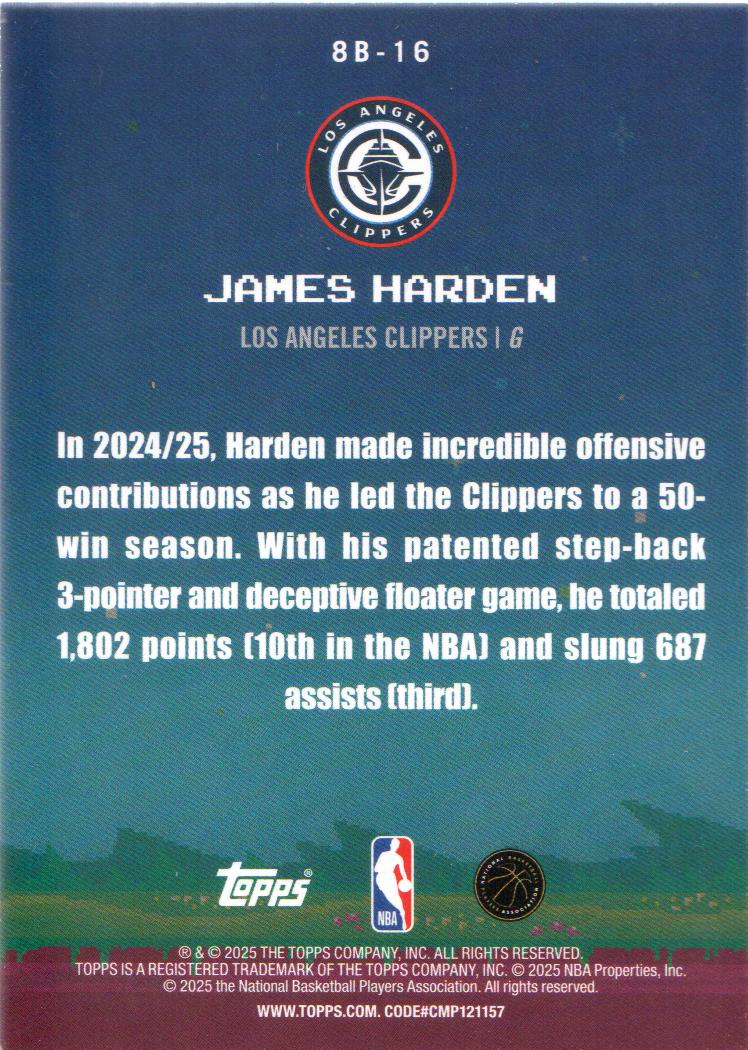 2025-26 Topps Basketball 8-Bit Ballers Insert: Pick from List - Picture 9 of 11