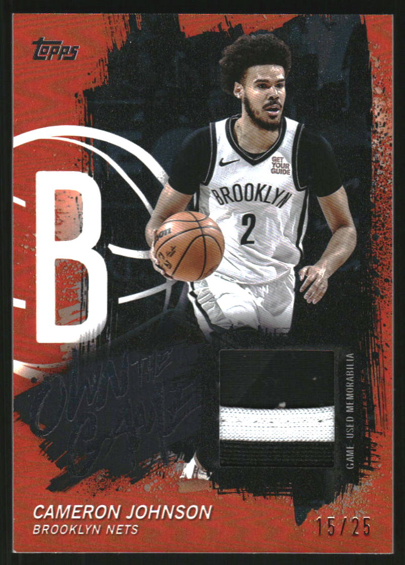 2025-26 Topps Own the Game Orange Rainbow #OTGACJ Cameron Johnson Jersey /25