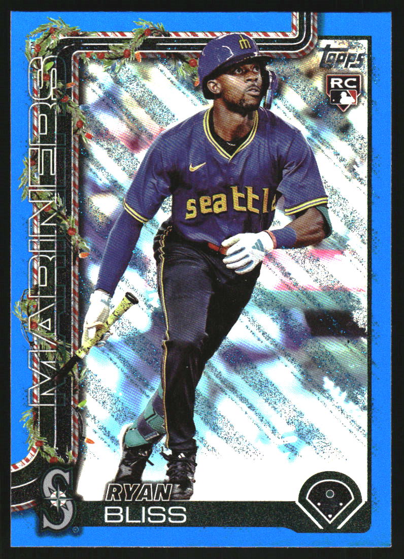 2025 Topps Holiday Metallic Blue Glitter #H184 Ryan Bliss - NM-MT