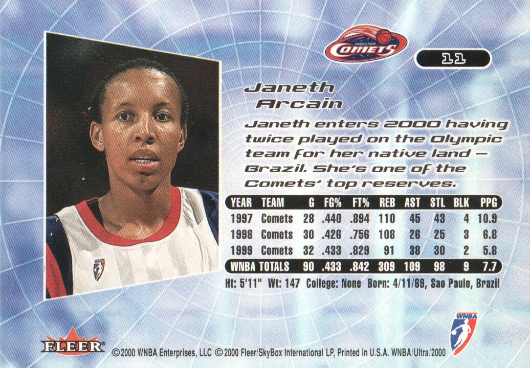 2000 Ultra WNBA Trading Cards BASE: Pick From List - Picture 19 of 175