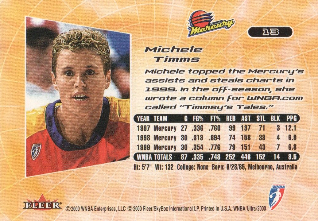 2000 Ultra WNBA Trading Cards BASE: Pick From List - Picture 21 of 175