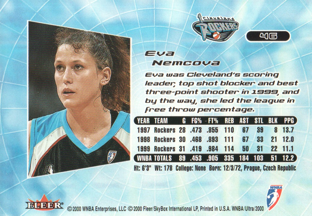 2000 Ultra WNBA Trading Cards BASE: Pick From List - Picture 65 of 175
