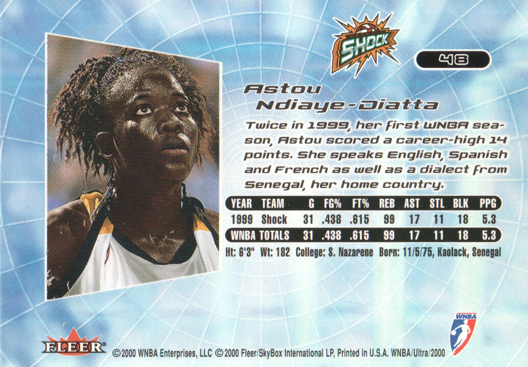 2000 Ultra WNBA Trading Cards BASE: Pick From List - Picture 69 of 175