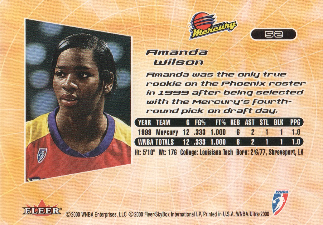 2000 Ultra WNBA Trading Cards BASE: Pick From List - Picture 75 of 175