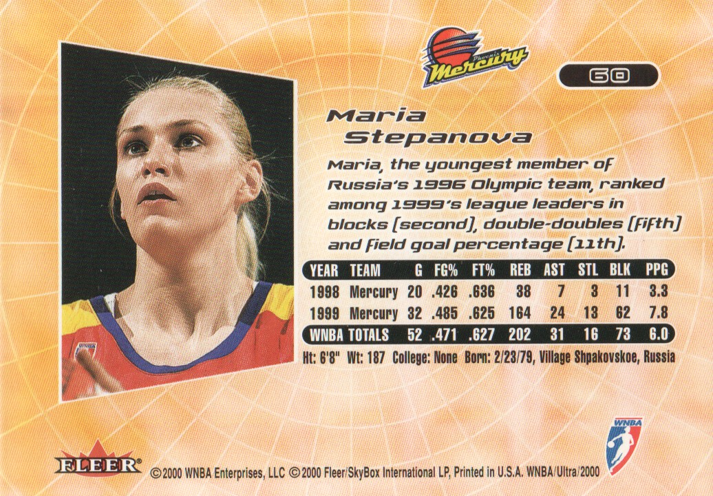 2000 Ultra WNBA Trading Cards BASE: Pick From List - Picture 89 of 175