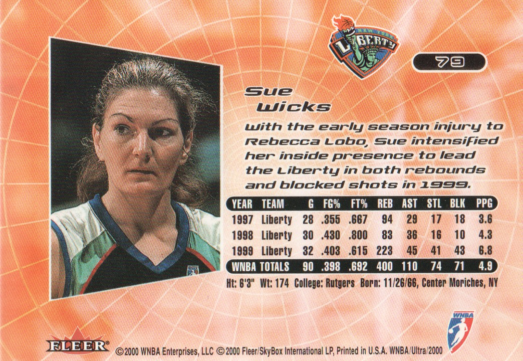 2000 Ultra WNBA Trading Cards BASE: Pick From List - Picture 109 of 175