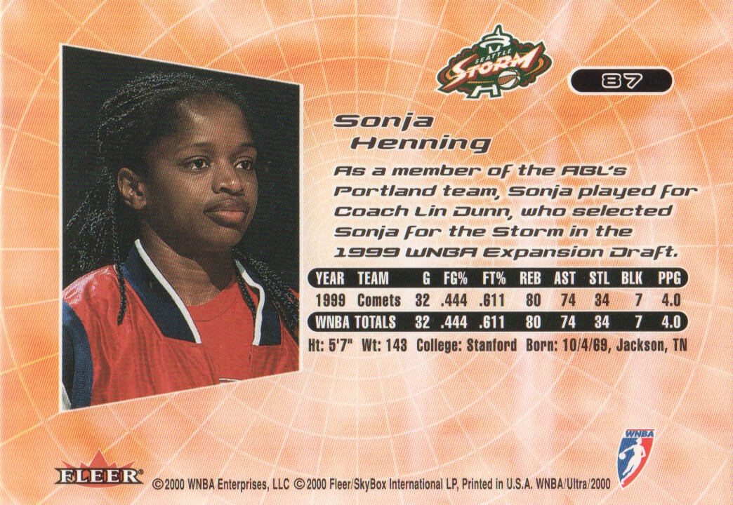2000 Ultra WNBA Trading Cards BASE: Pick From List - Picture 119 of 175