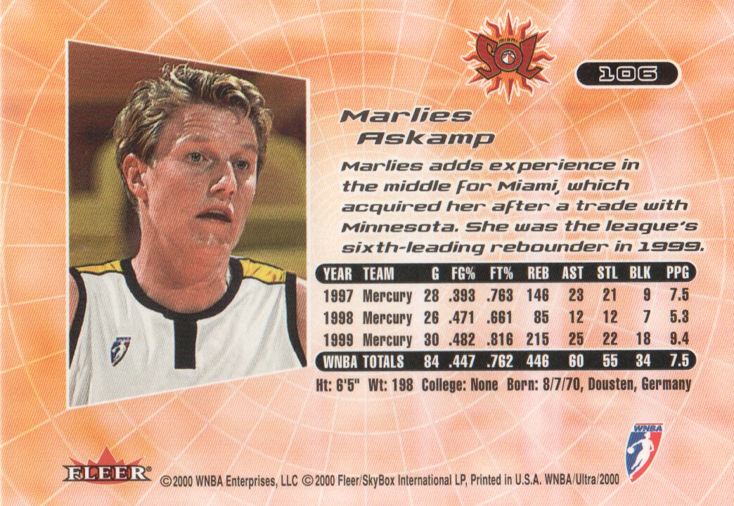 2000 Ultra WNBA Trading Cards BASE: Pick From List - Picture 149 of 175