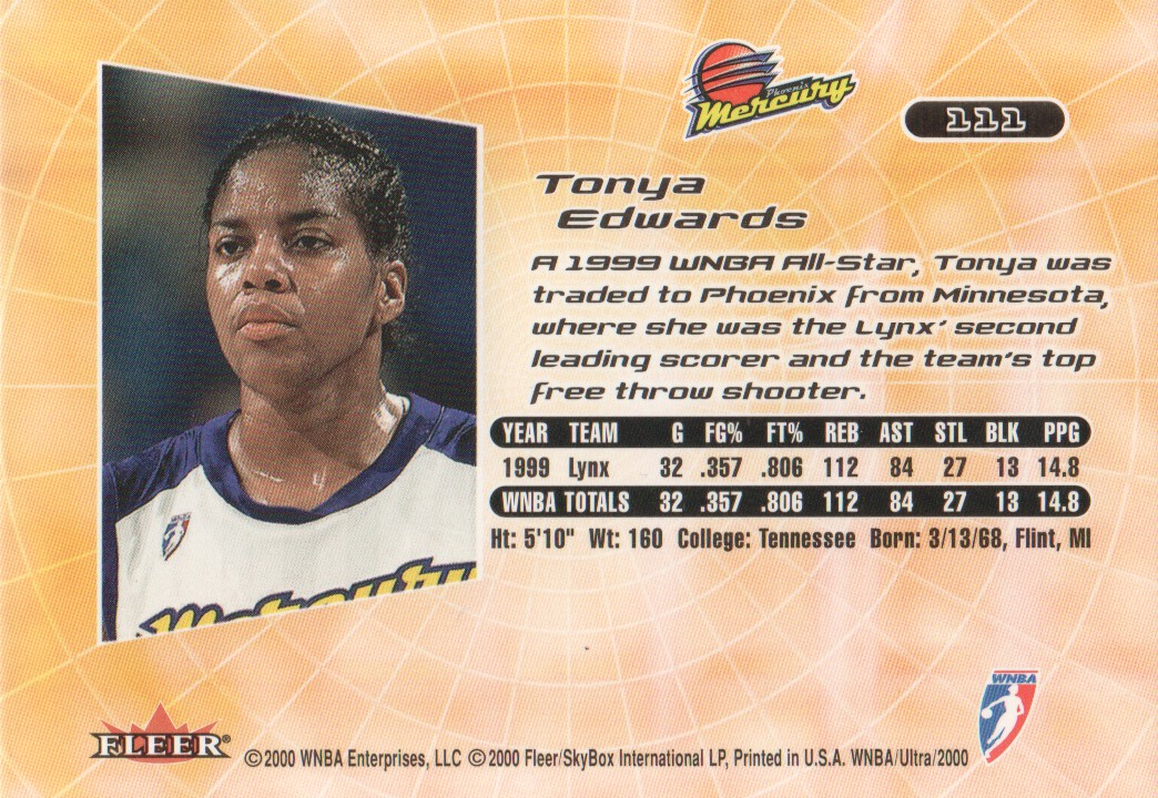 2000 Ultra WNBA Trading Cards BASE: Pick From List - Picture 155 of 175
