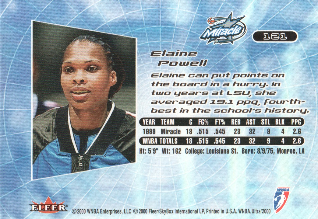 2000 Ultra WNBA Trading Cards BASE: Pick From List - Picture 165 of 175
