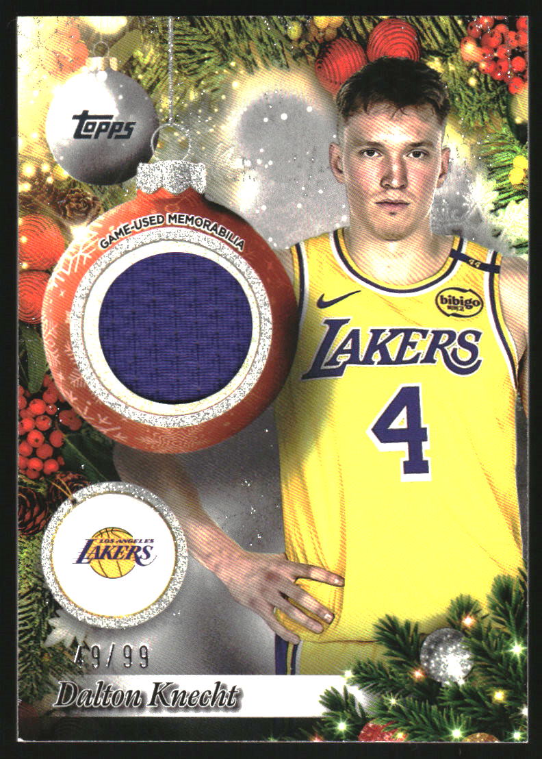 2025-26 Topps Holiday Relics Glitter #PRDK Dalton Knecht