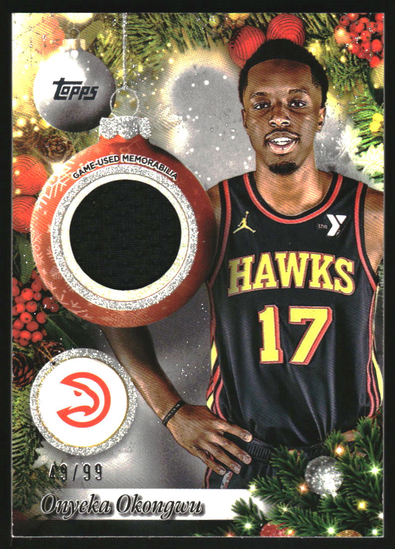 2025-26 Topps Holiday Relics Glitter #PROO Onyeka Okongwu