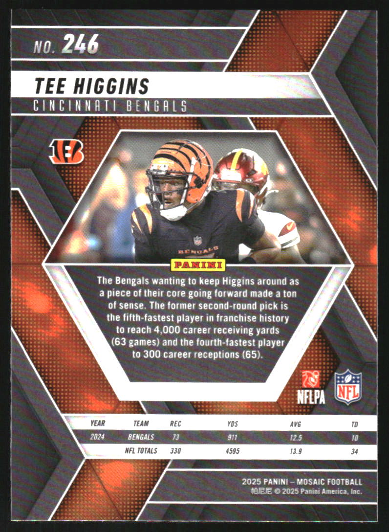 2025 Panini Mosaic #246 Tee Higgins on Fanatics Collect