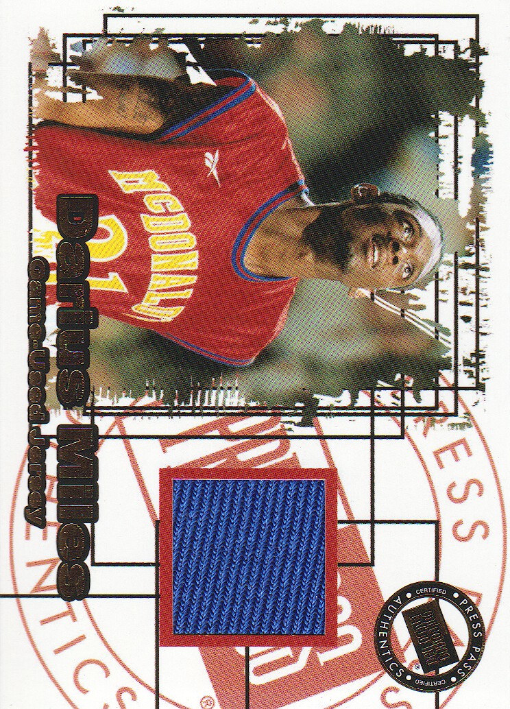 2000 Press Pass SE Jersey Cards #JC6 Darius Miles