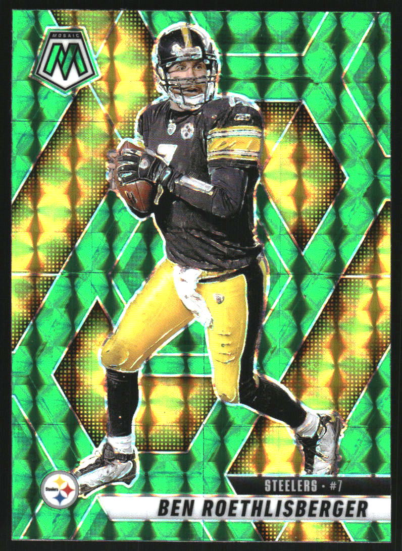 2025 Panini Mosaic Mosaic Green #9 Ben Roethlisberger on Fanatics