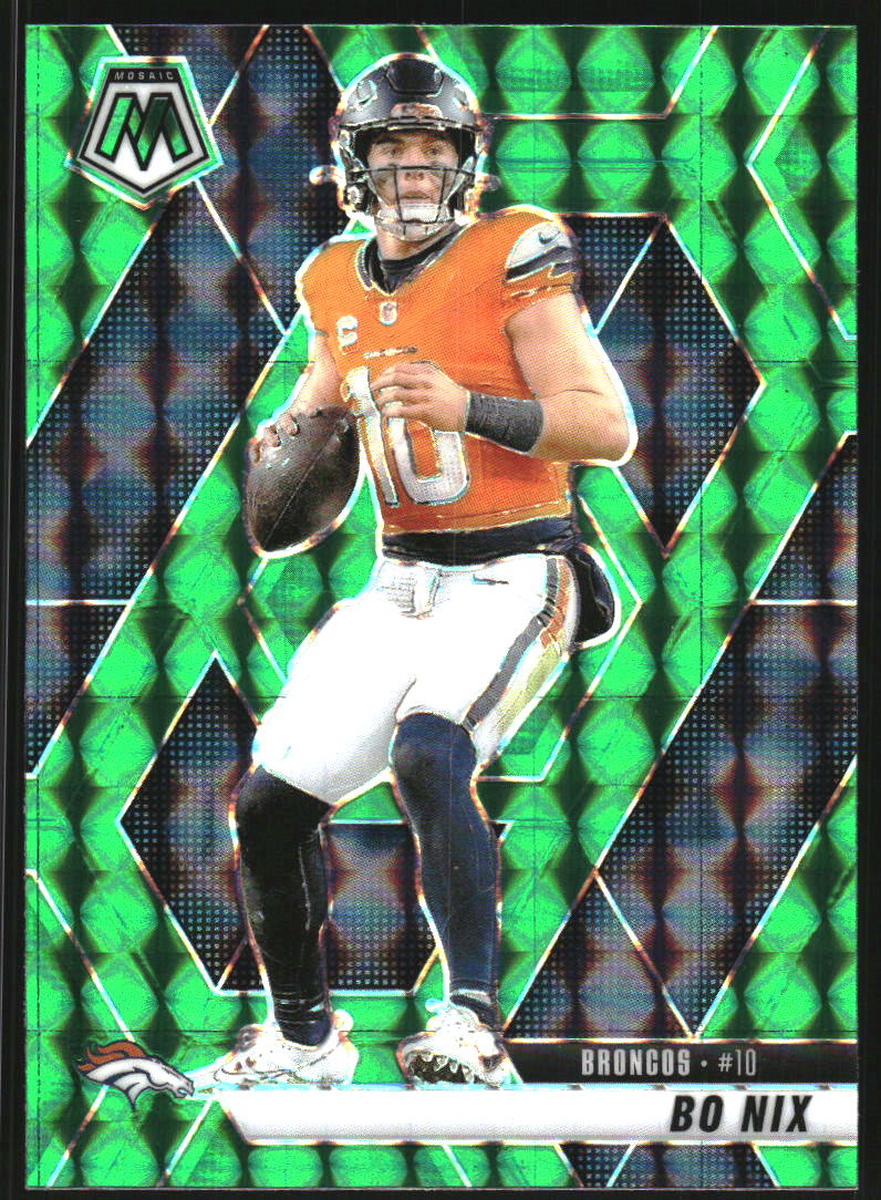 2025 Panini Mosaic Mosaic Green #173 Bo Nix
