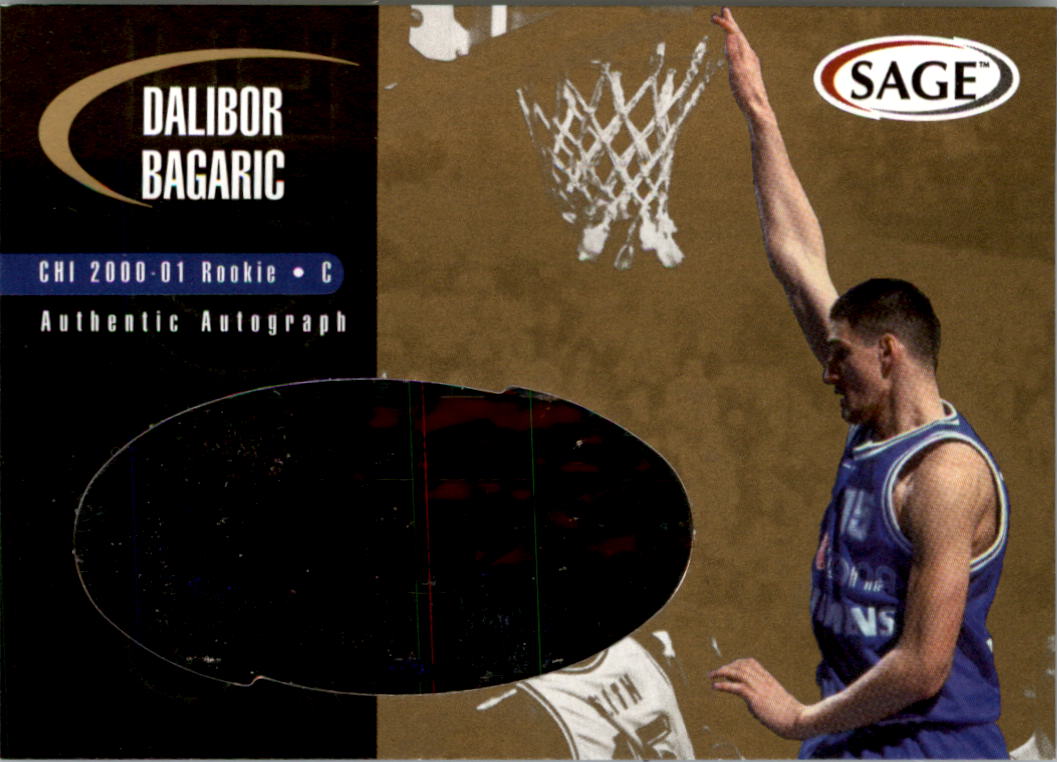 2000 SAGE Autographs Gold #A1 Dalibor Bagaric/200