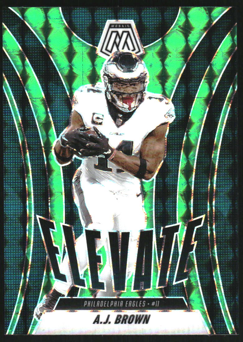 2025 Panini Mosaic Elevate Mosaic Green #16 A.J. Brown