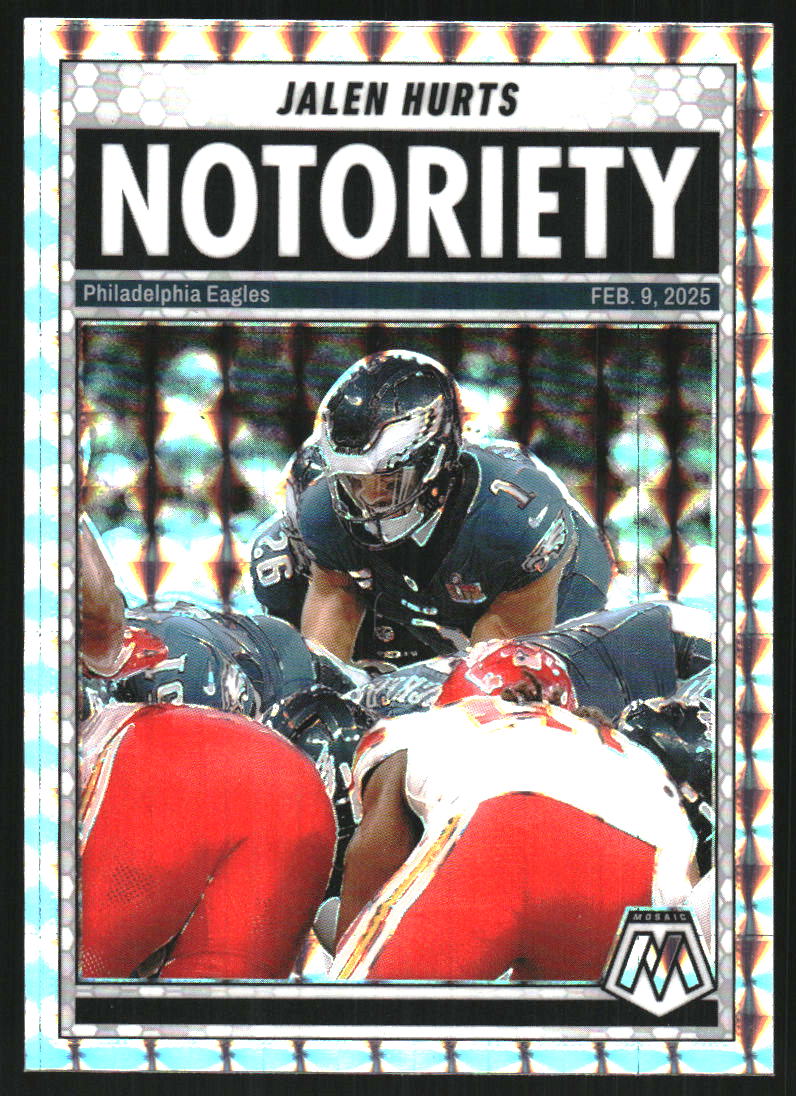 2025 Panini Mosaic Notoriety Mosaic #1 Jalen Hurts