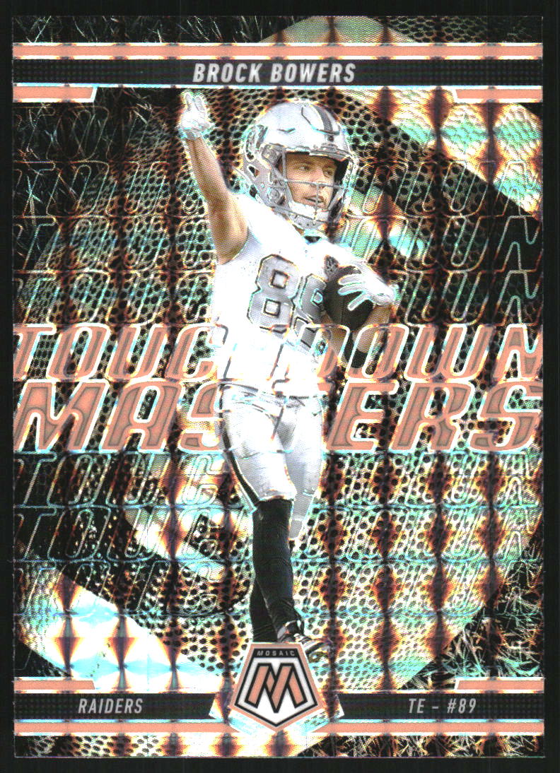2025 Panini Mosaic Touchdown Masters Mosaic Orange Fluorescent #2 Brock Bowers