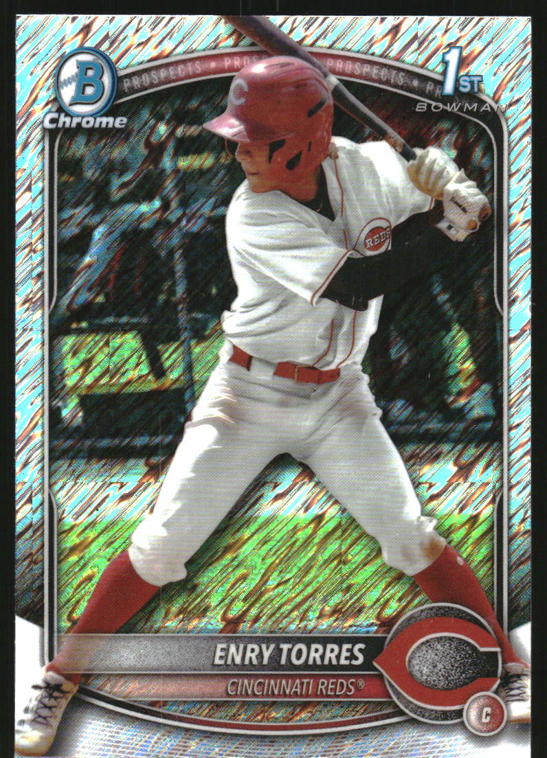 2025 Bowman Chrome Prospects Shimmer Refractors #BCP168 Enry Torres