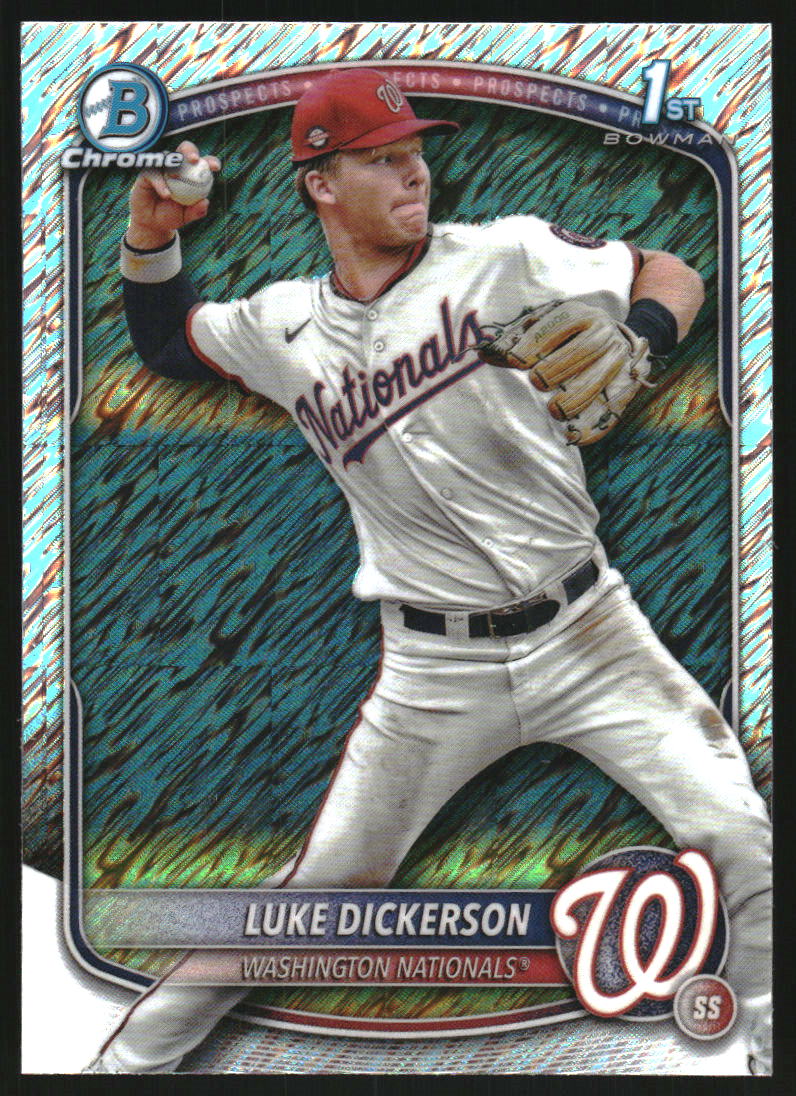 2025 Bowman Chrome Prospects Shimmer Refractors #BCP218 Luke Dickerson