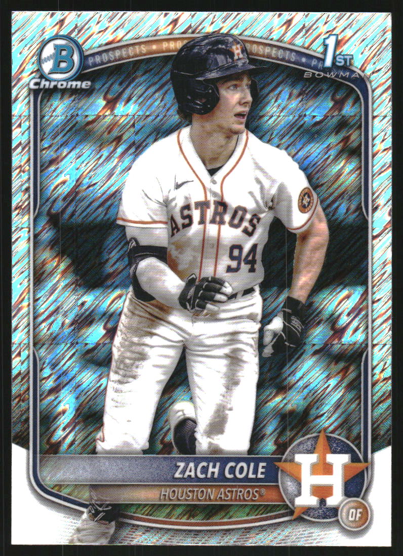 2025 Bowman Chrome Prospects Shimmer Refractors #BCP244 Zach Cole