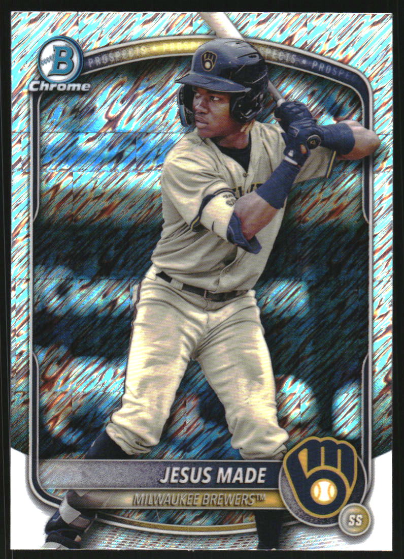 2025 Bowman Chrome Prospects Shimmer Refractors #BCP245 Jesus Made 