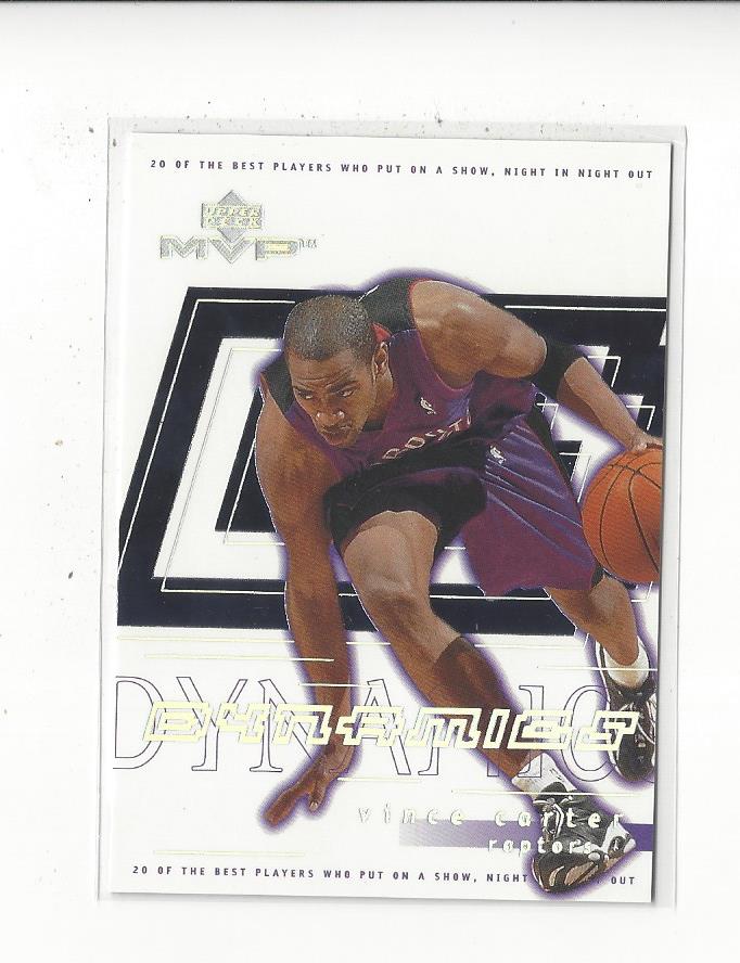 2000-01 Upper Deck MVP Dynamics #D11 Vince Carter