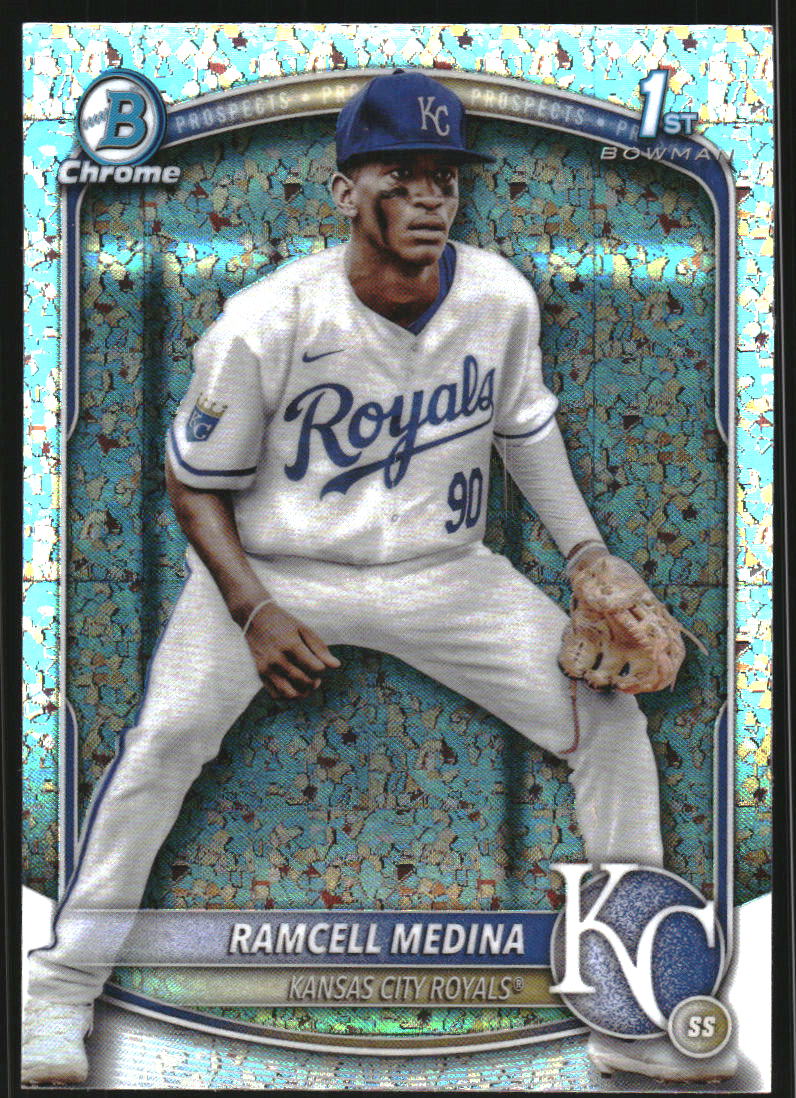2025 Bowman Chrome Prospects Mini-Diamond Refractors #BCP187 Ramcell Medina