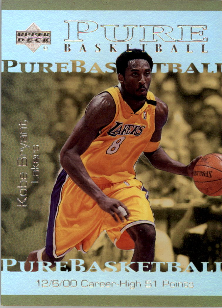 2000-01 Upper Deck Pure Basketball #PB4 Kobe Bryant - NM-MT
