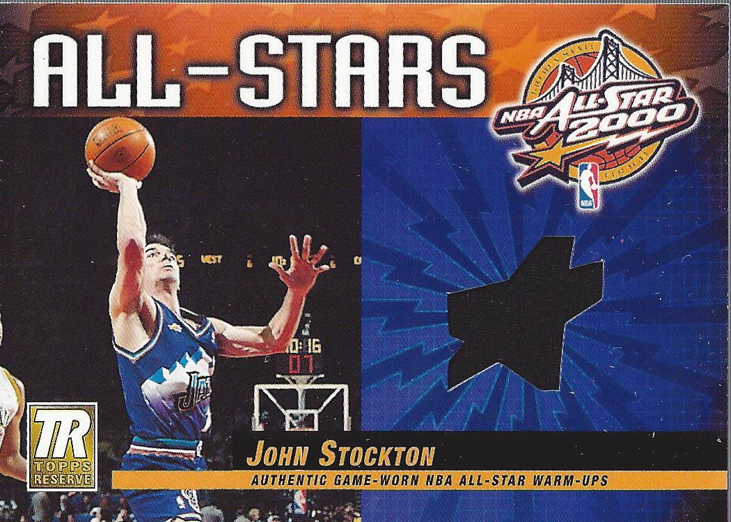 2000-01 Topps Reserve Game Jerseys #TAS16 John Stockton A