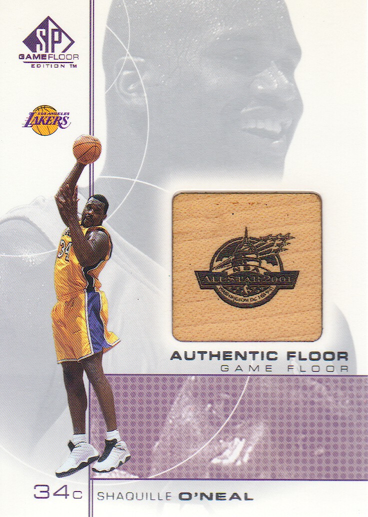 2000-01 SP Game Floor Authentic Floor #SO Shaquille O'Neal