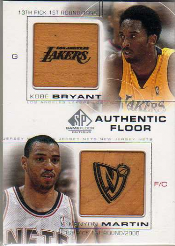 2000-01 SP Game Floor Authentic Floor Combos #C19 Kobe Bryant/Kenyon Martin