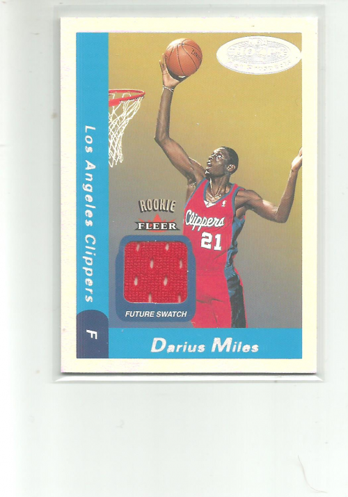 2000-01 Hoops Hot Prospects #126 Darius Miles JSY RC