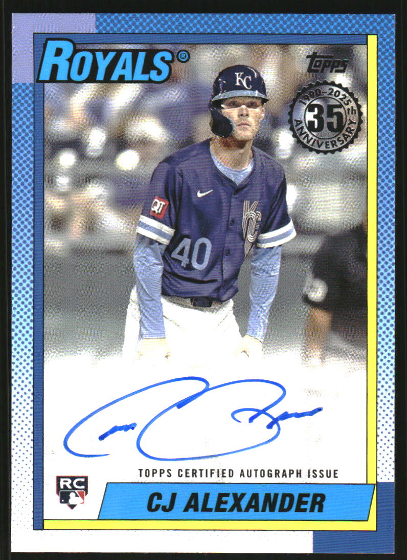 2025 Topps Update '90 Topps Autographs #90ACJA CJ Alexander Auto
