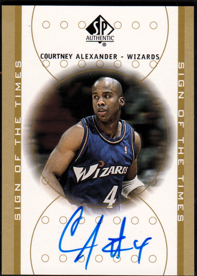 2000-01 SP Authentic Sign of the Times #CA Courtney Alexander
