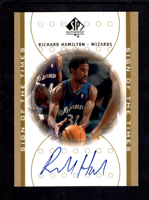 2000-01 SP Authentic Sign of the Times #RH Richard Hamilton