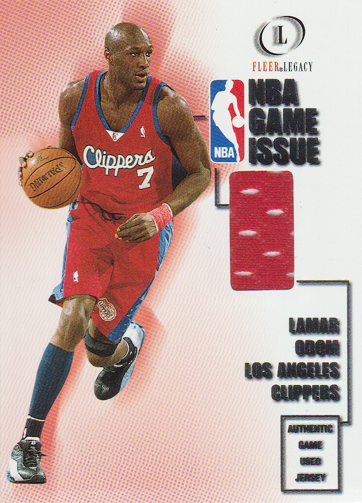 2000-01 Fleer Legacy NBA Game Issue #GI13 Lamar Odom
