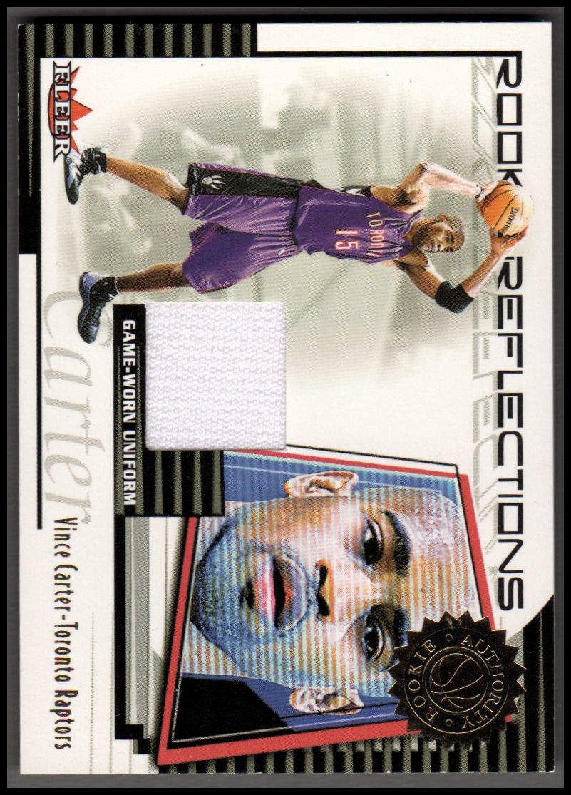 2000-01 Fleer Authority Rookie Reflections #RR1 Vince Carter