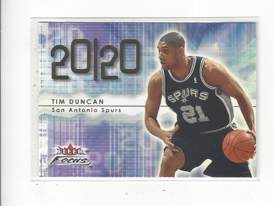 2000-01 Fleer Focus #225 Tim Duncan 20